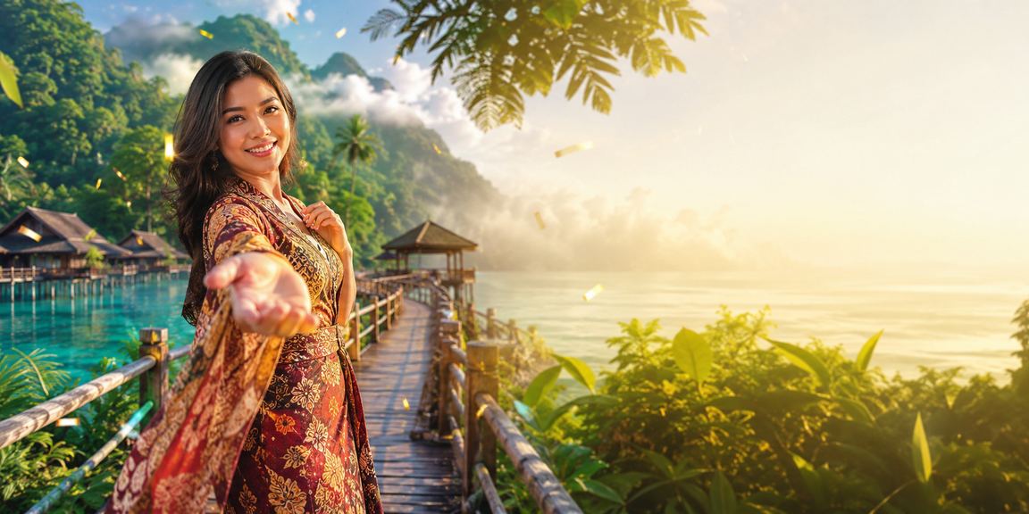 Platform security and trustworthiness of the online casino in Sabah, featuring batik-inspired design